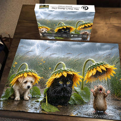Das Regentag-Puzzle des Trios, 1000 Teile