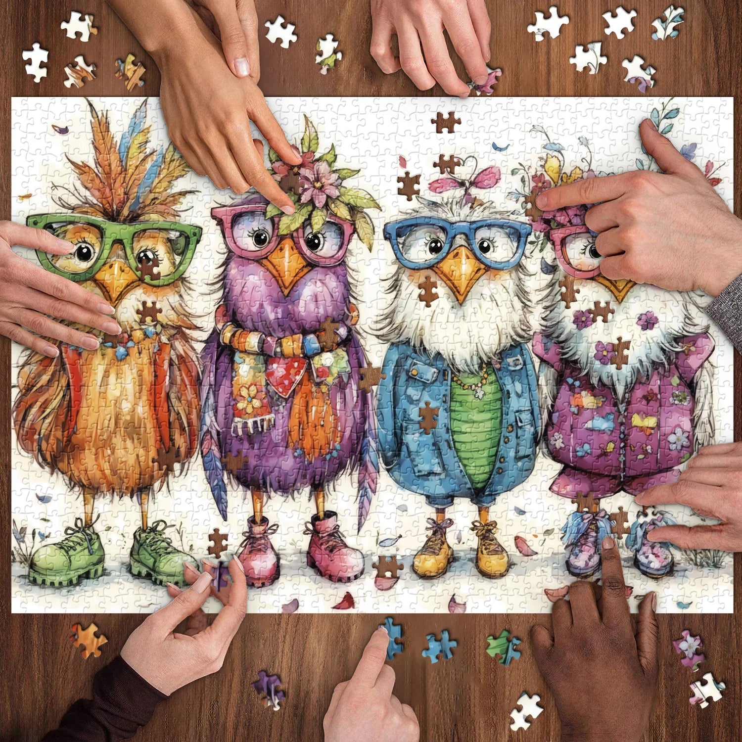 Stilvolle Küken Puzzle 1000 Stücke