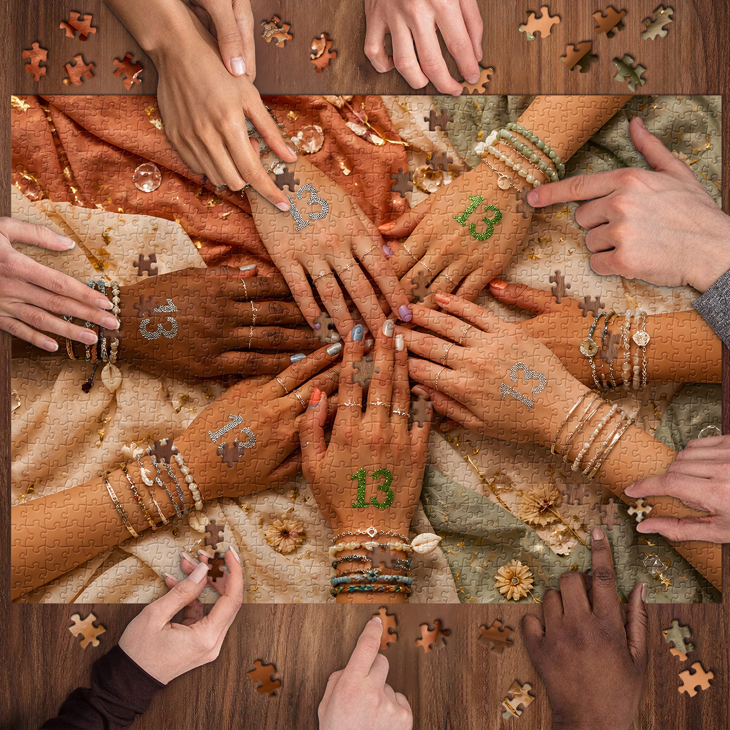 Thirteen Together Jigsaw Puzzle 1000 Pieces