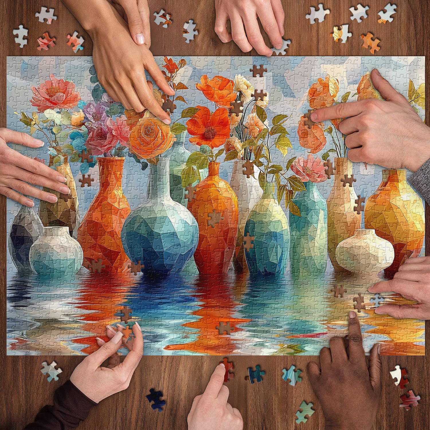 Vases colorées Puzzle 1000 pièces