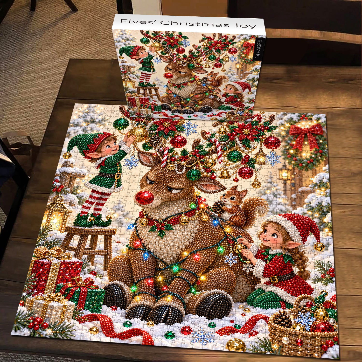 Elves’ Christmas Joy Jigsaw Puzzle 1000 Pieces
