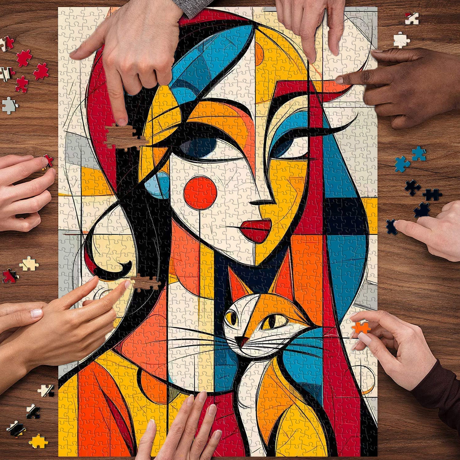 Puzzle mit geometrischem Rhythmus, 1000 Teile