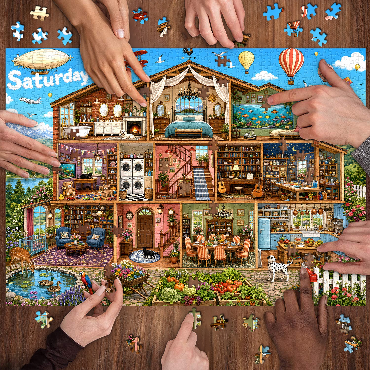 House of Saturday Jigsaw Puzzle 1000 Pieces