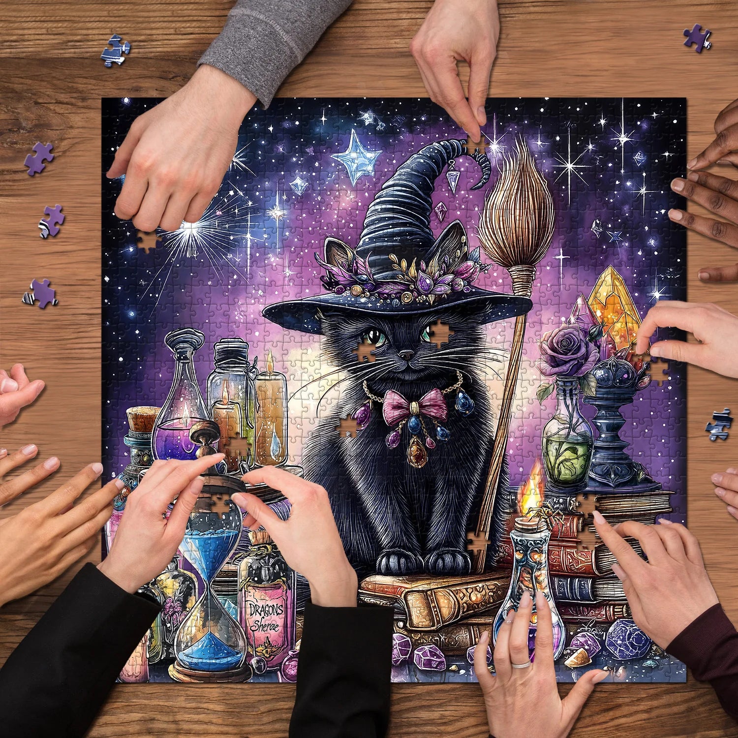 Miow starry nachtpatriksaw puzzle 1000 Stück