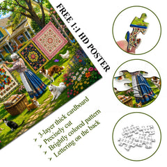 Puzzle Farm Quilting Time 1000 pezzi