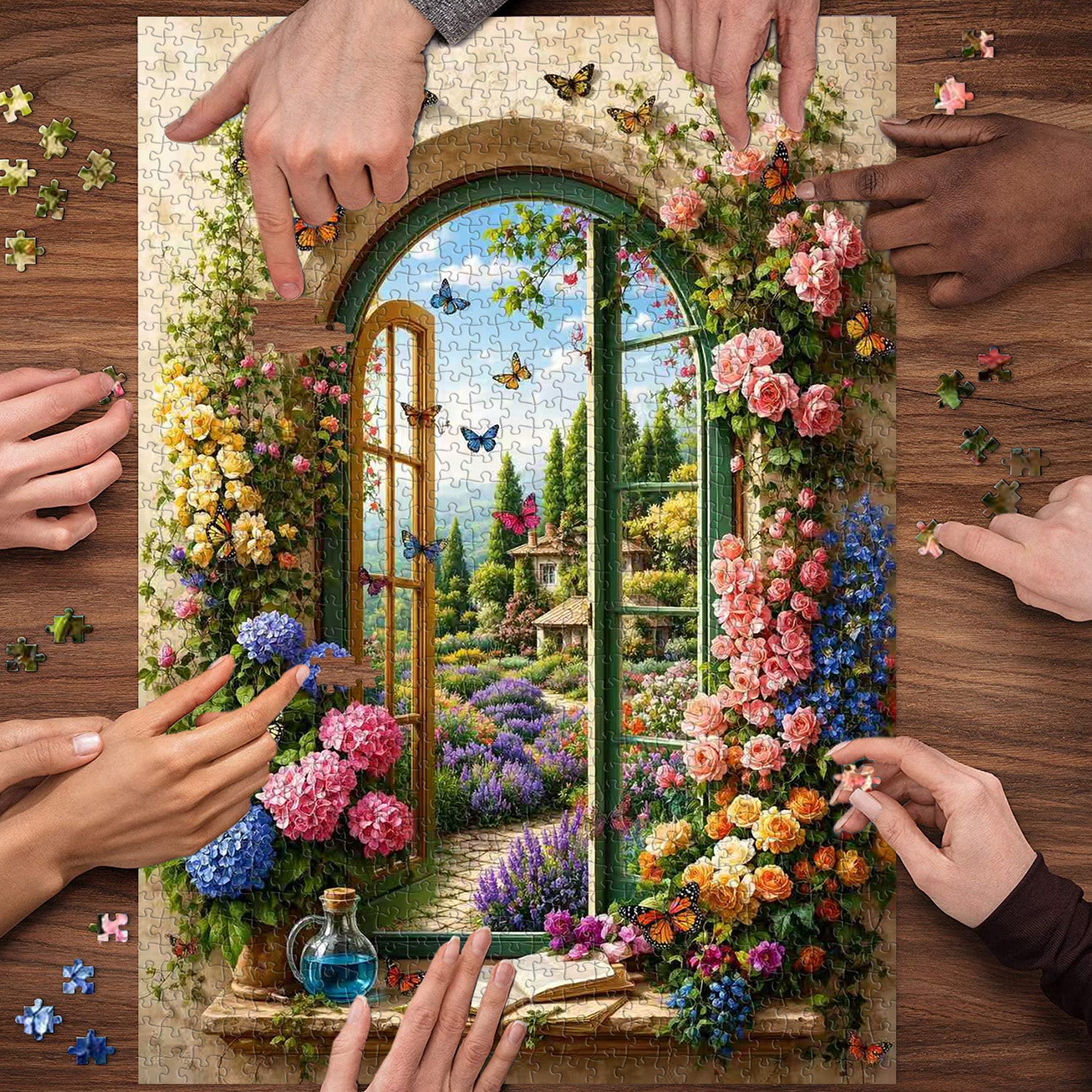 Window-Side Garden Jigsaw Puzzle 1000 Pieces