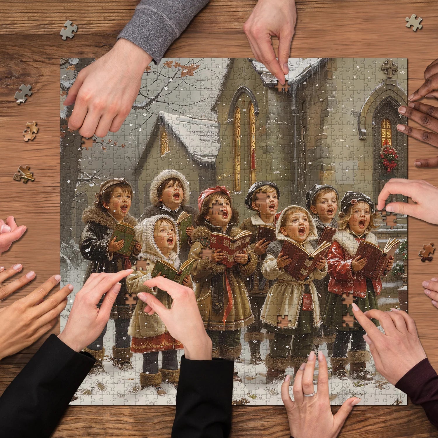 Coro de invierno Rompecabezas Puzzle 1000 piezas
