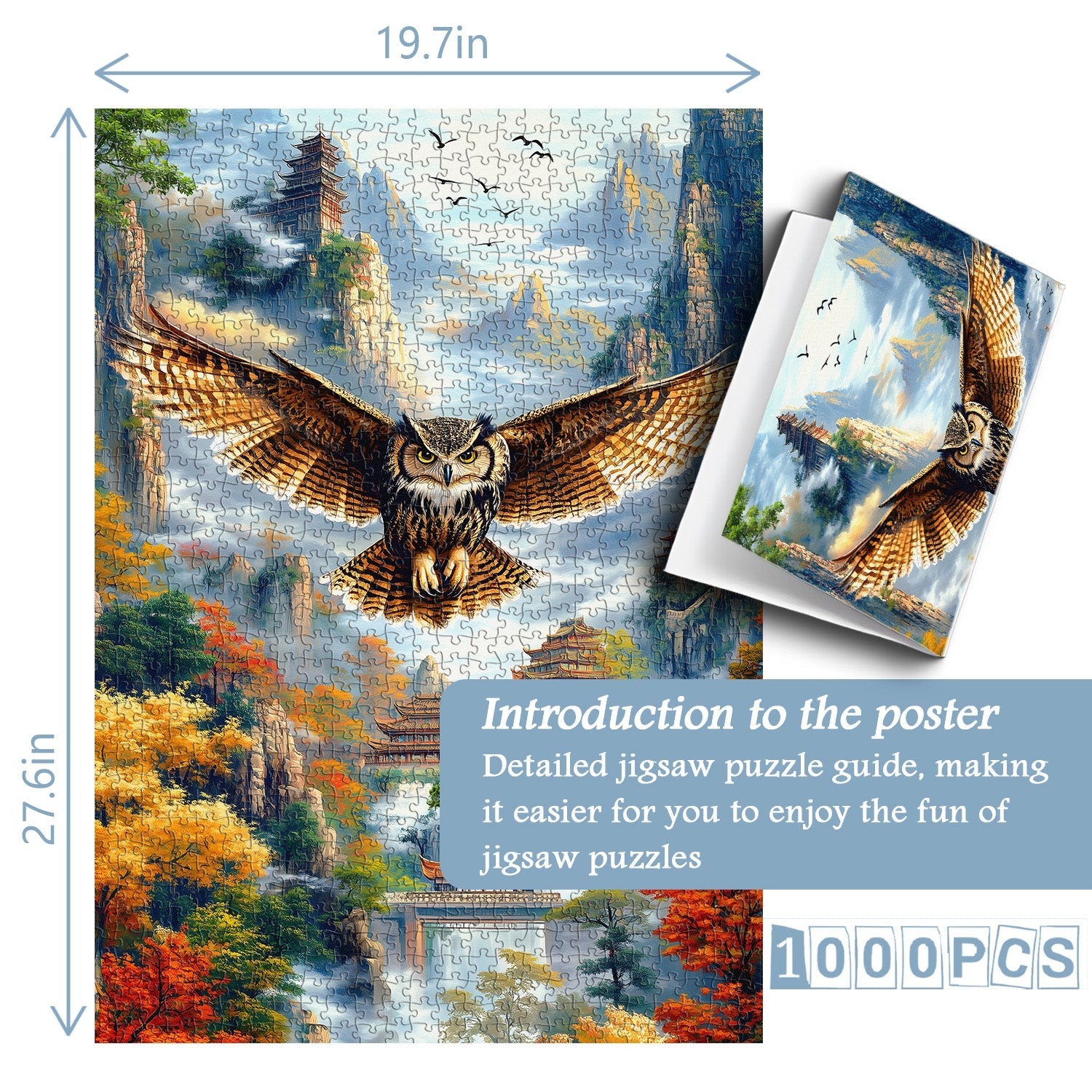 Mountain Owl Jigsaw Puzzle 1000 Pieces