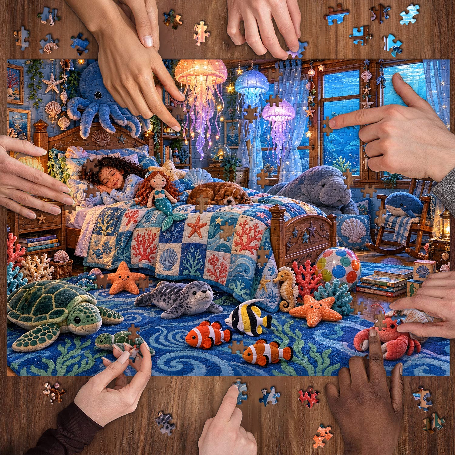 Dreamy Ocean Bedroom Jigsaw Puzzle 1000 Pieces