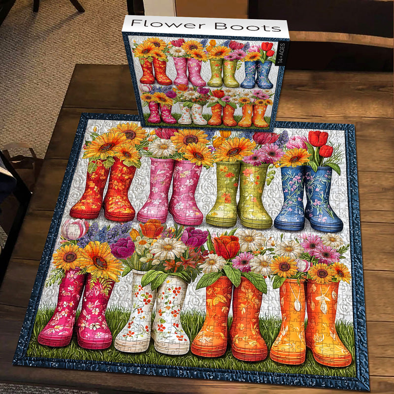 Boots de fleurs puzzle 1000 pièces
