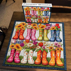 Boots de fleurs puzzle 1000 pièces