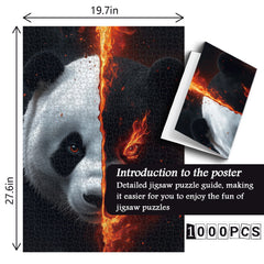 Fire Realm Panda Jigsaw Puzzle 1000 Pieces