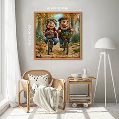 Golden Autumn Ride Jigsaw Puzzle 1000 Pieces