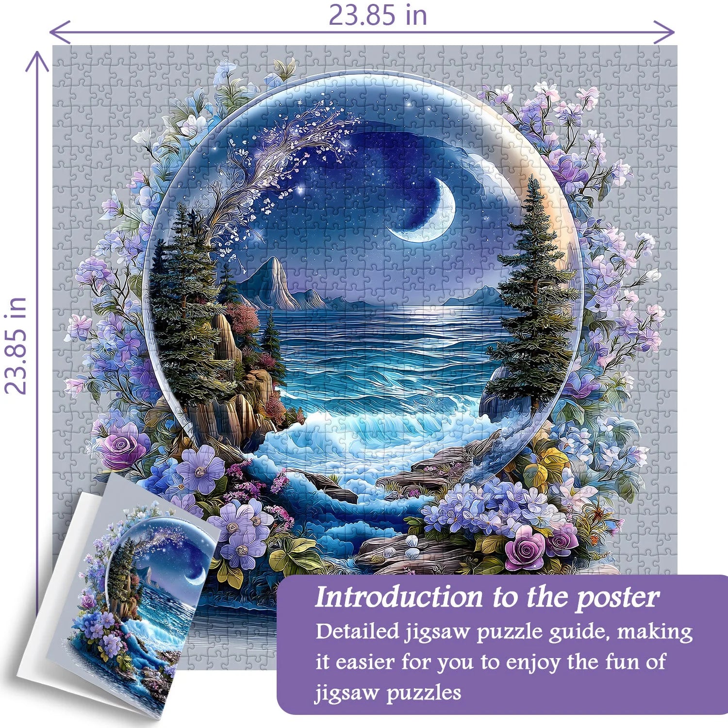 Sea Moon Crystal Ball Puzzle 1000 pièces