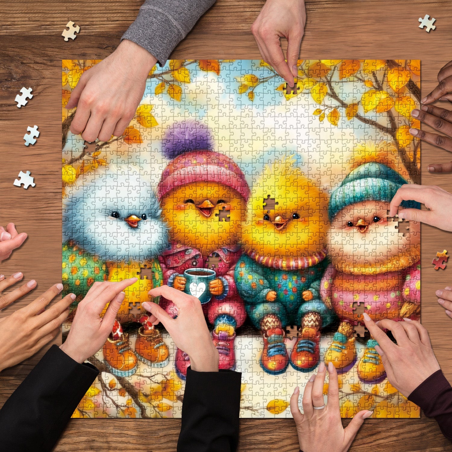Federzweige Puzzle 1000 Teile