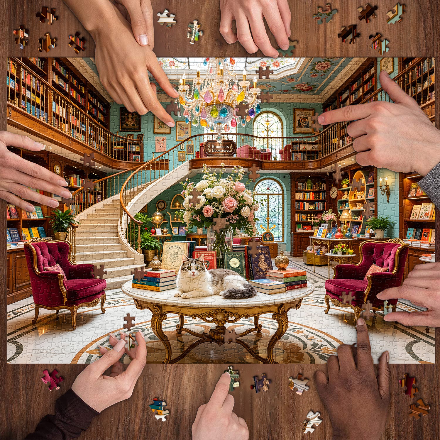 Brandon's Bookstore Jigsaw Puzzle 1000 Pieces