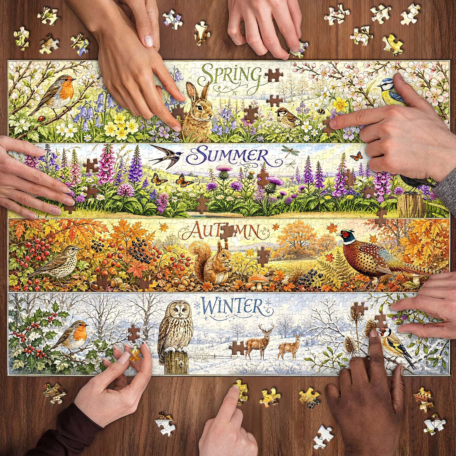 Four Seasons Jigsaw Puzzle 1000 Pieces