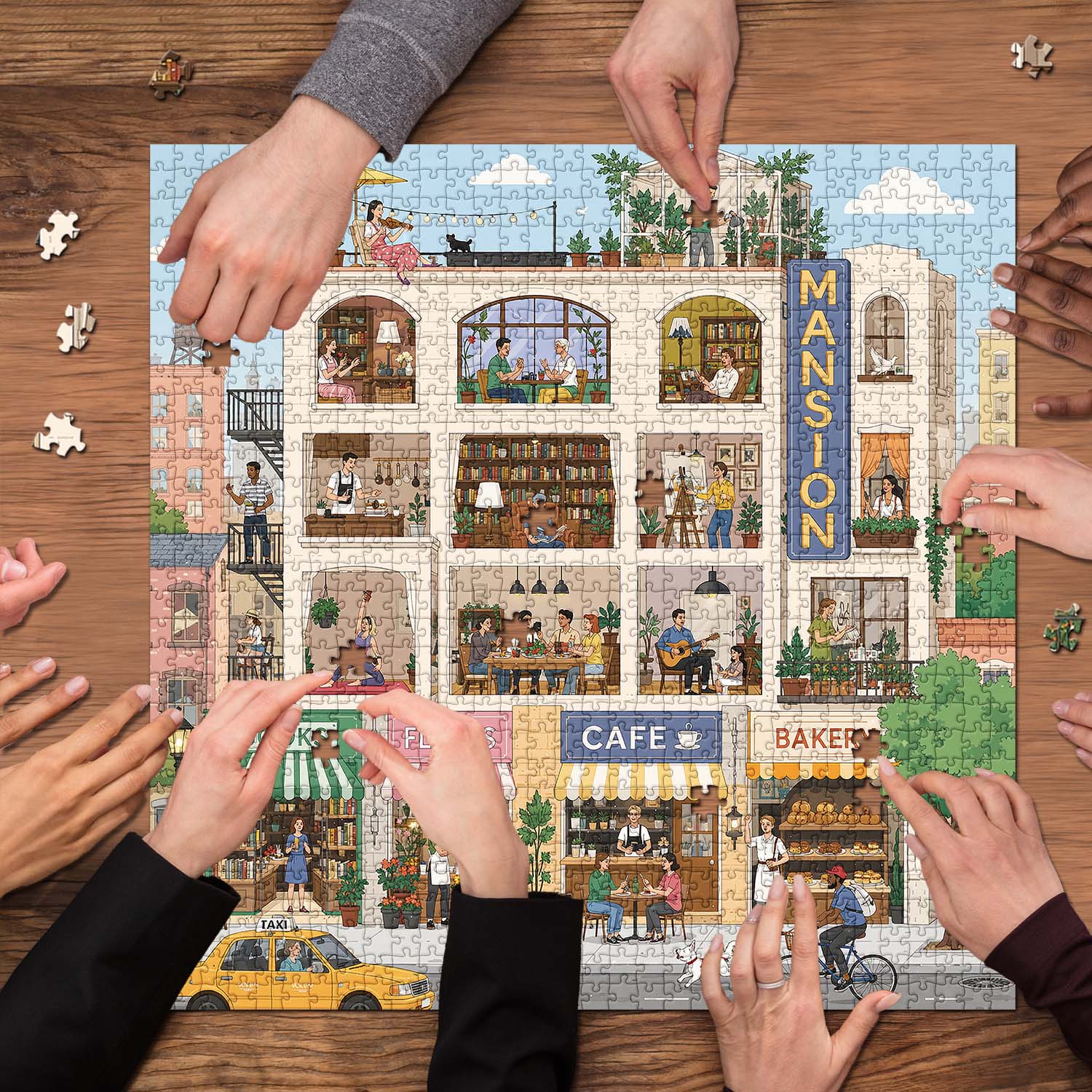 City Mansion Jigsaw Puzzle 1000 Piece