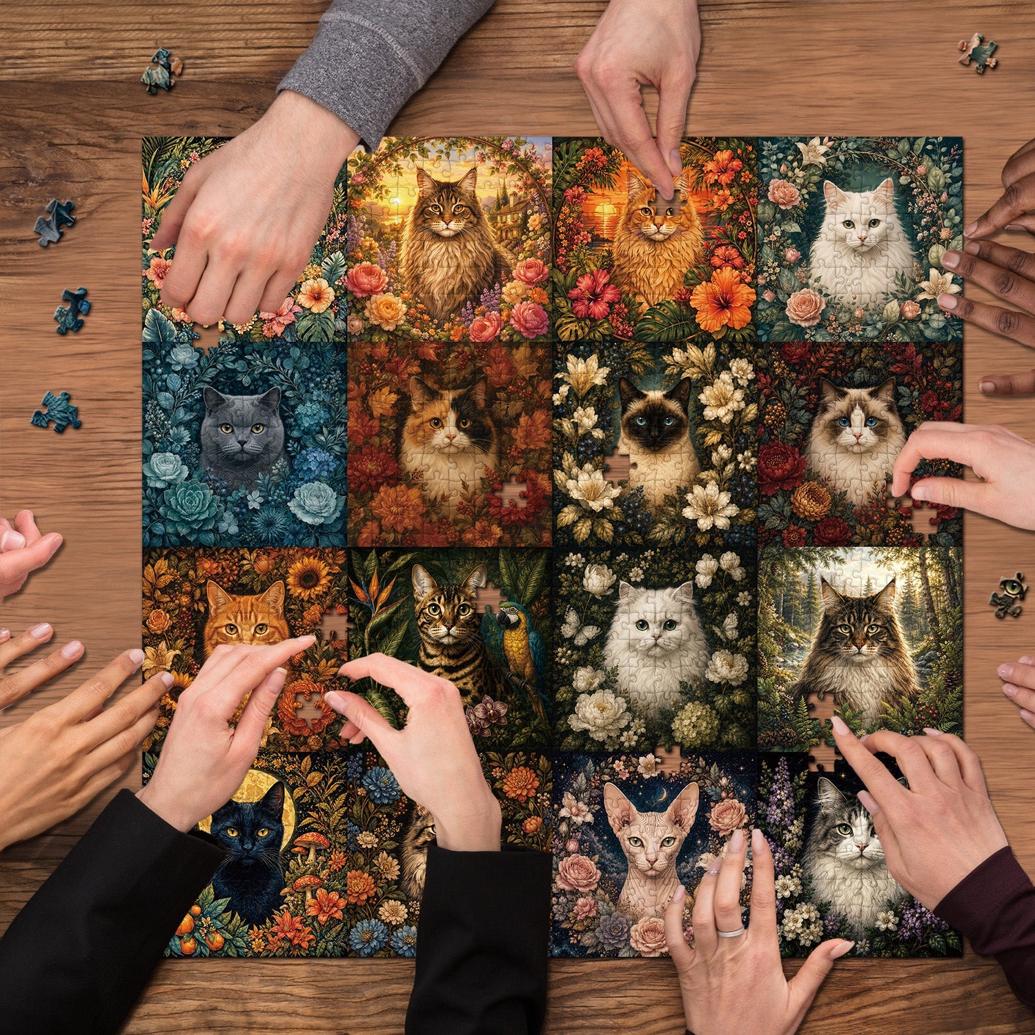 Bloom Cat Codex Jigsaw Puzzle 1000 Pieces