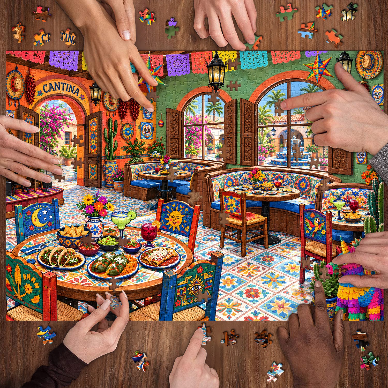 Cantina Fiesta Jigsaw Puzzle 1000 Pieces