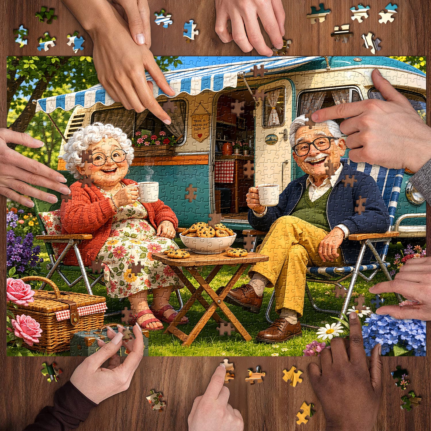 Leisurely Camper Days Jigsaw Puzzle 1000 Pieces