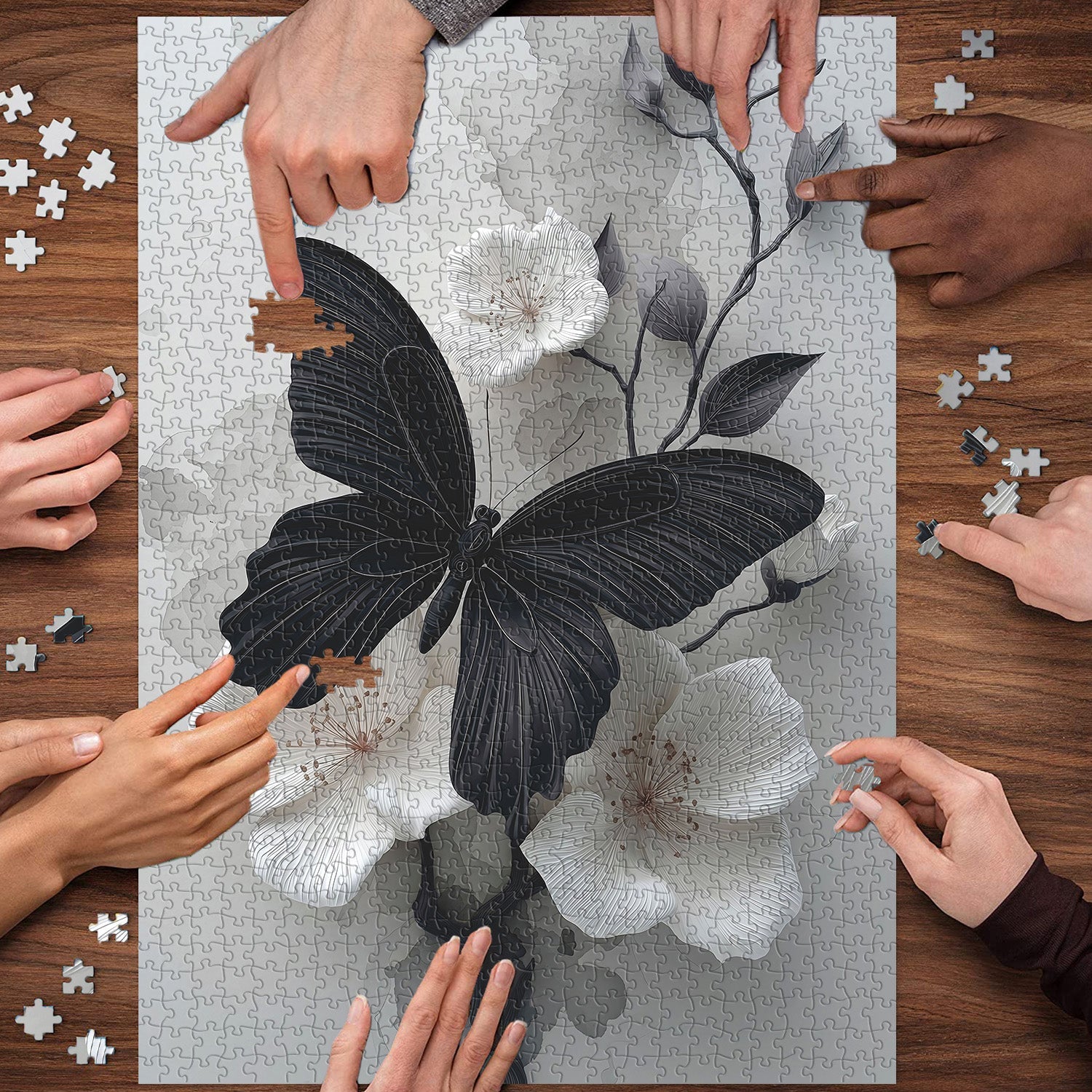 Puzzle con farfalla d'inchiostro, 1000 pezzi
