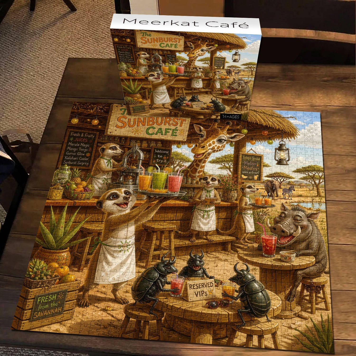 Meerkat Café Jigsaw Puzzle 1000 Pieces