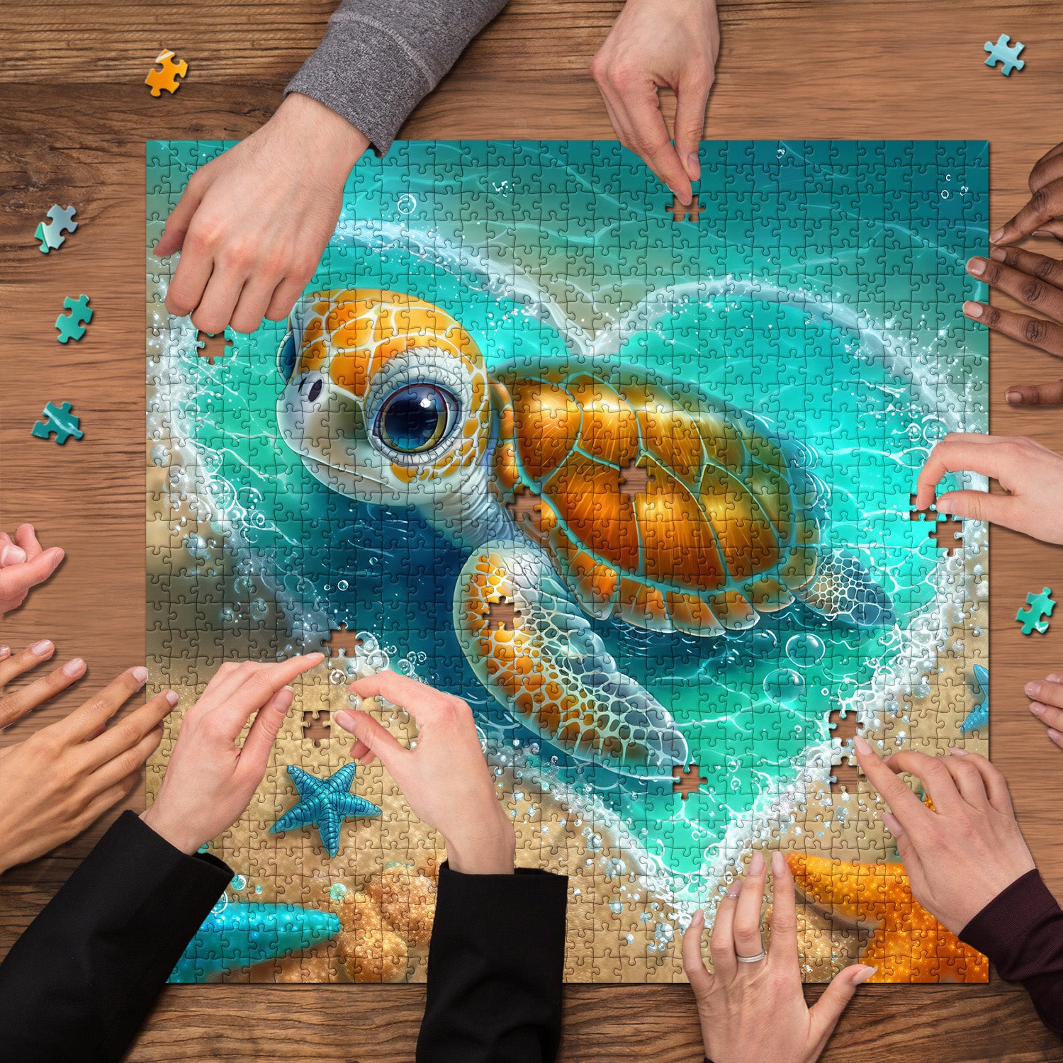 Heart Turtle Jigsaw Puzzle 1000 Pieces