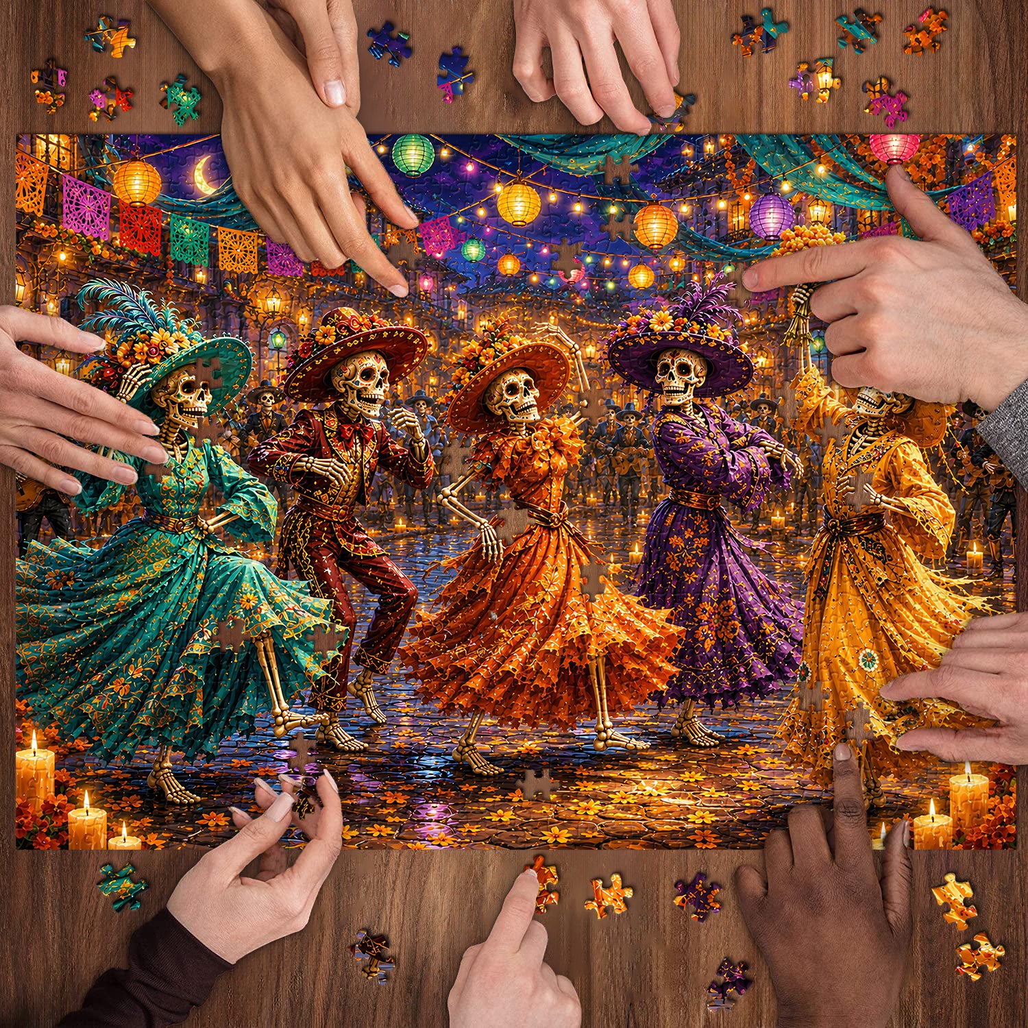 Day of the Dead Fiesta Jigsaw Puzzle 1000 Pieces