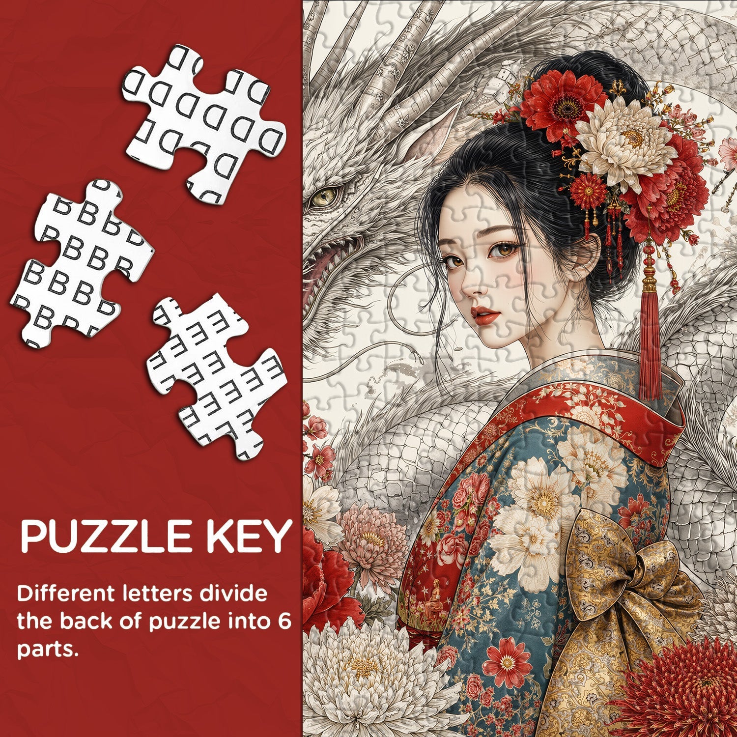Dragon Maiden Jigsaw Puzzle 1000 Pieces