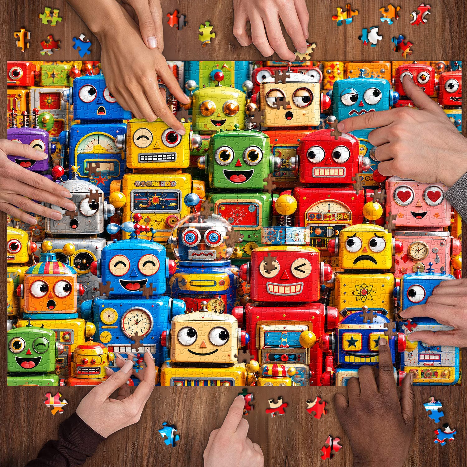 Robot Carnival Jigsaw Puzzle 1000 Pieces