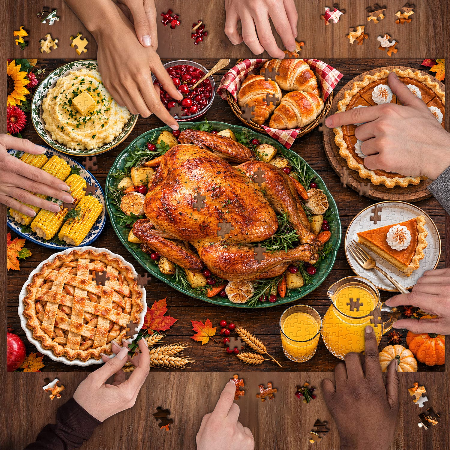Puzzle Fête de Thanksgiving 1000 pièces