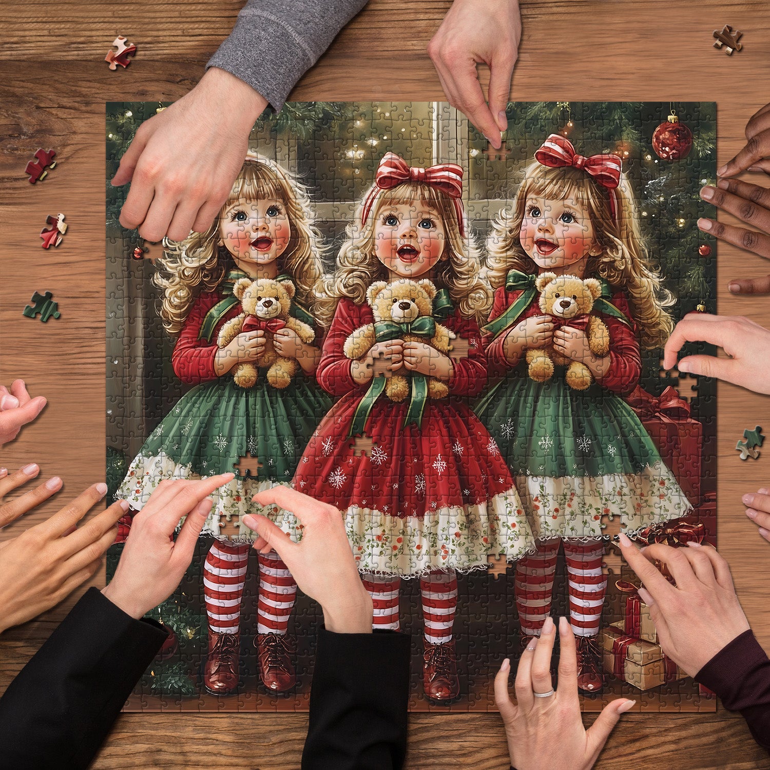 Caroling Christmas Angels Jigsaw Puzzle 1000 Pieces