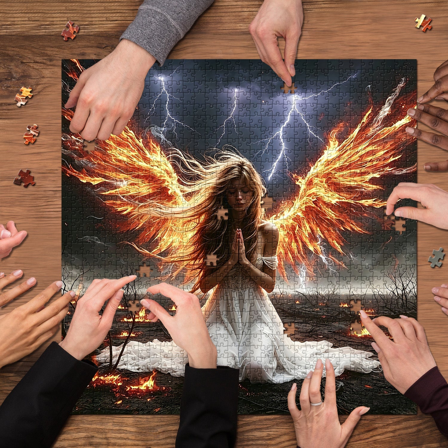 Phoenix Angel Prayer Jigsaw Puzzle 1000 Pieces