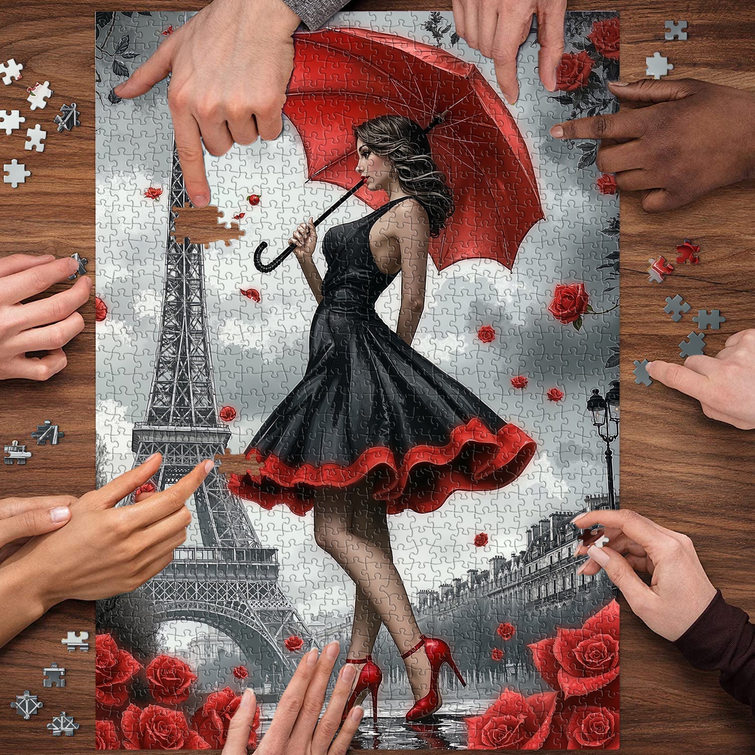 Retro Parisan Charm Puzzle 1000 pièces