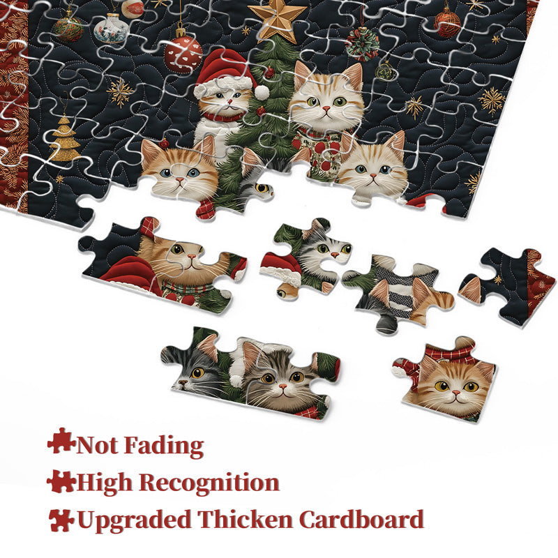 Cat Christmas Tree Jigsaw Puzzle 1000 Pieces