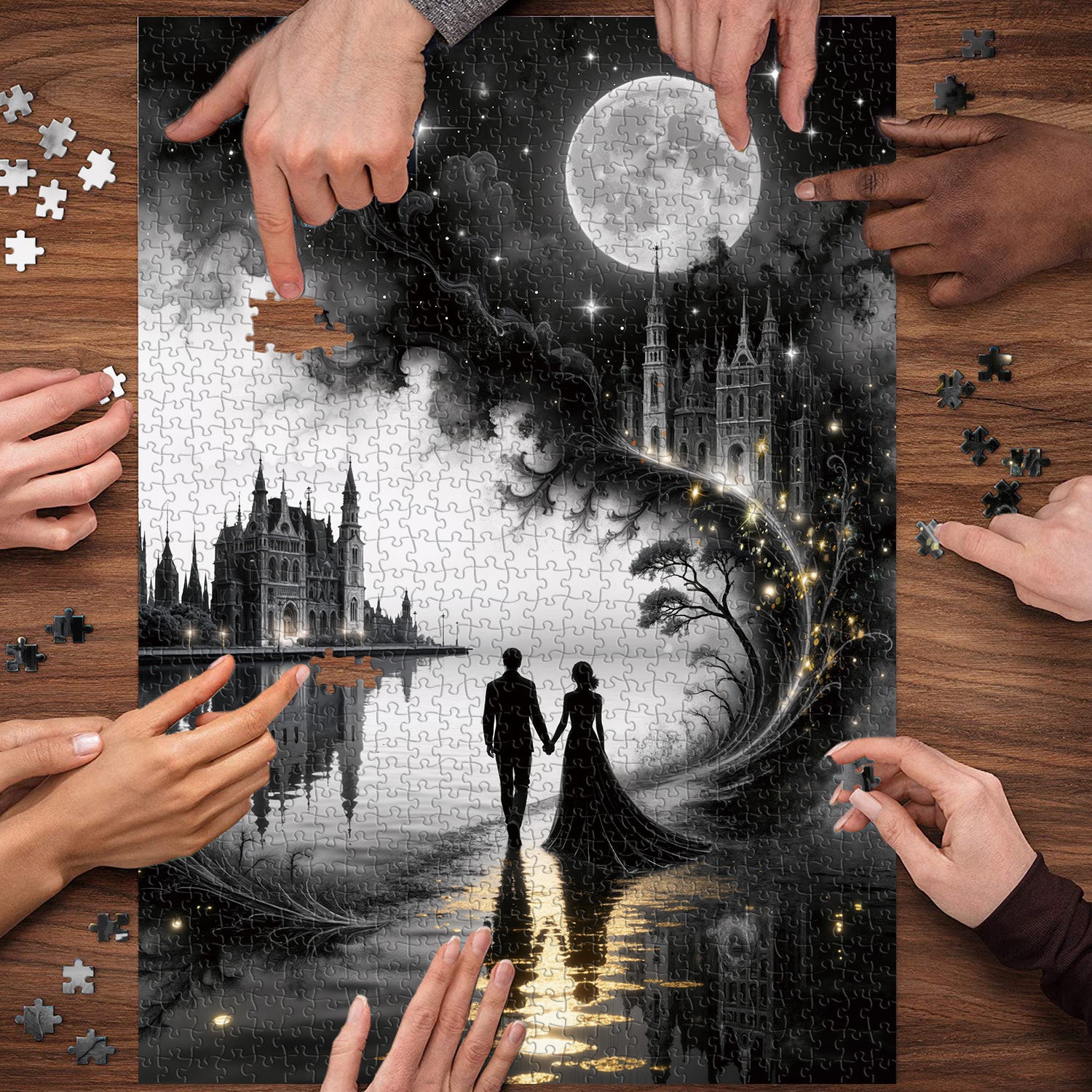 Starry Lovers Jigsaw Puzzle 1000 Pieces