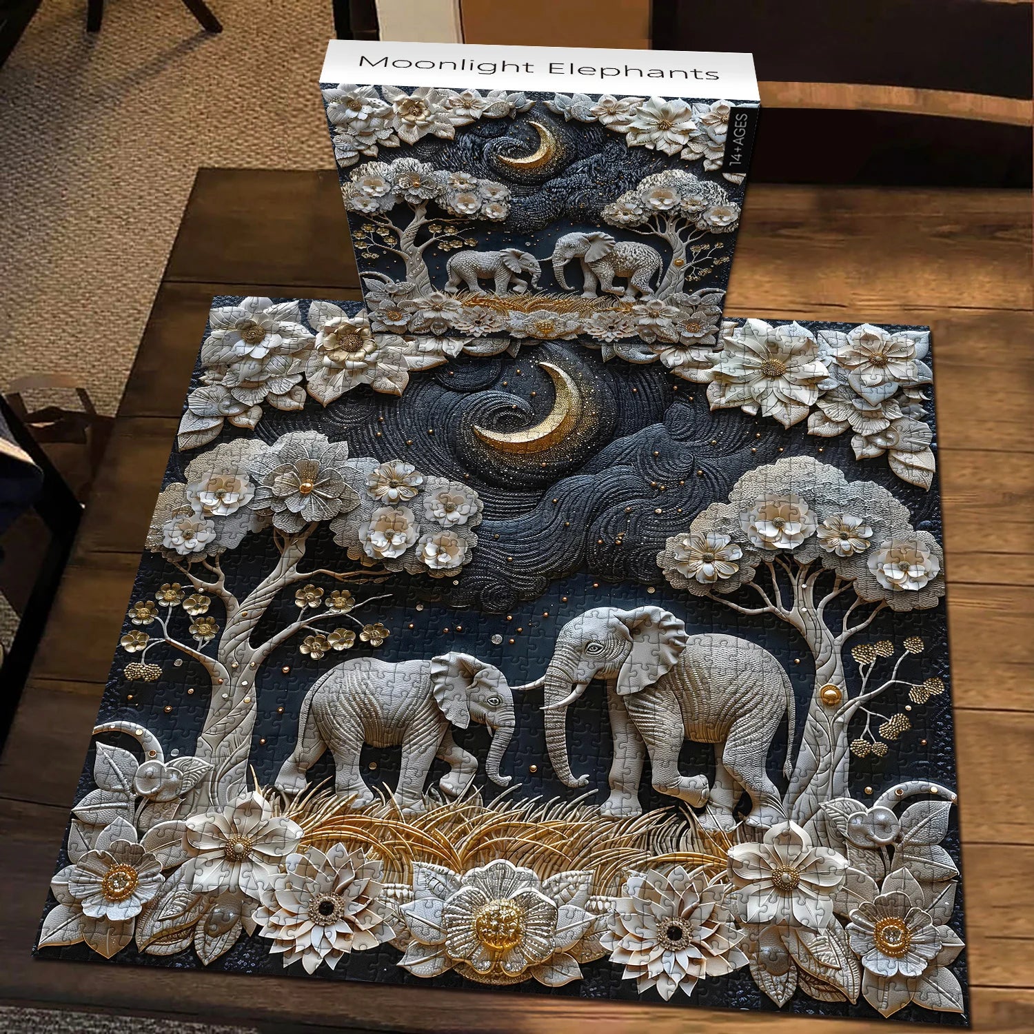 Moonlight Elephants Puzzle 1000 Pizzle