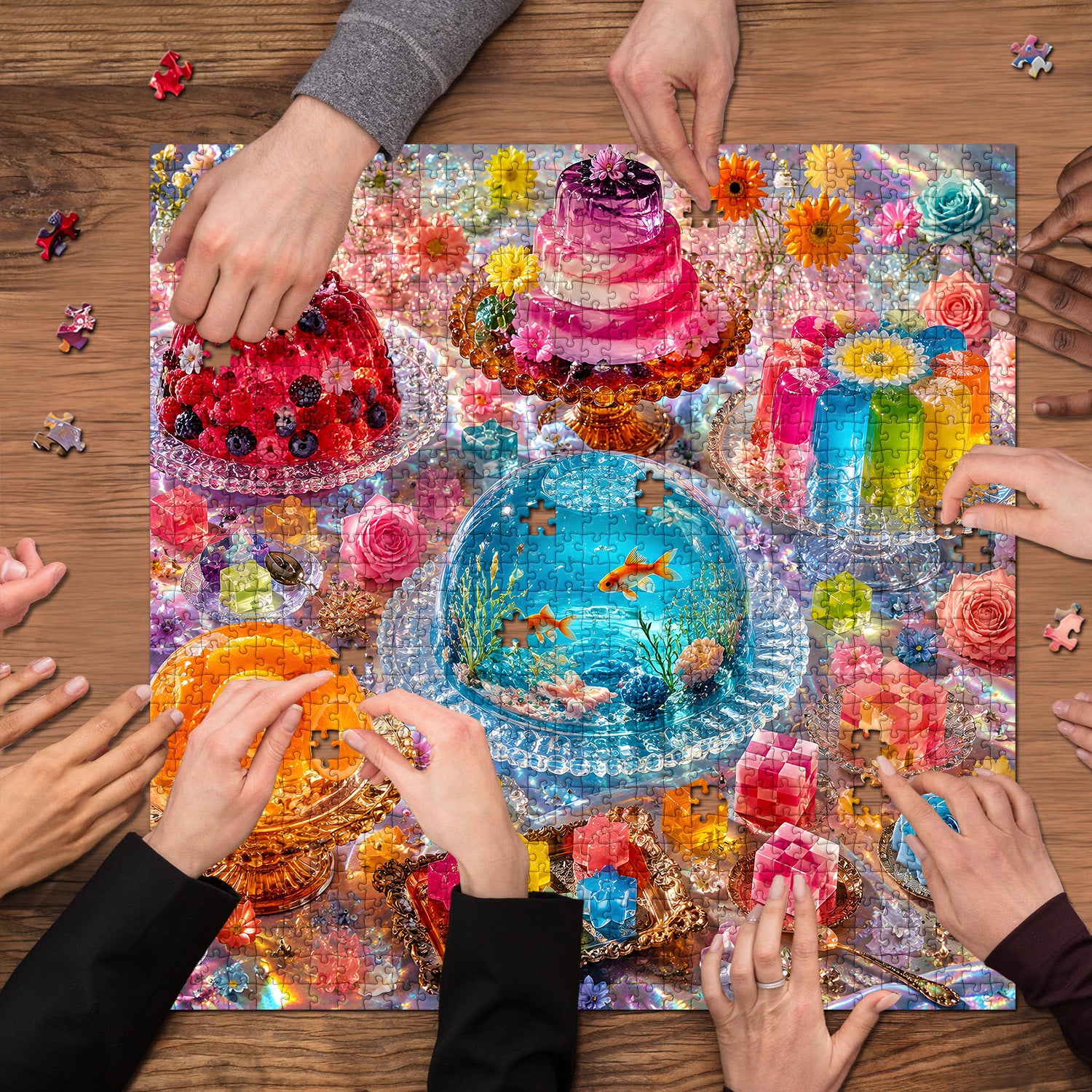 Fantasy Dessert Art Feast Jigsaw Puzzle 1000 Pieces