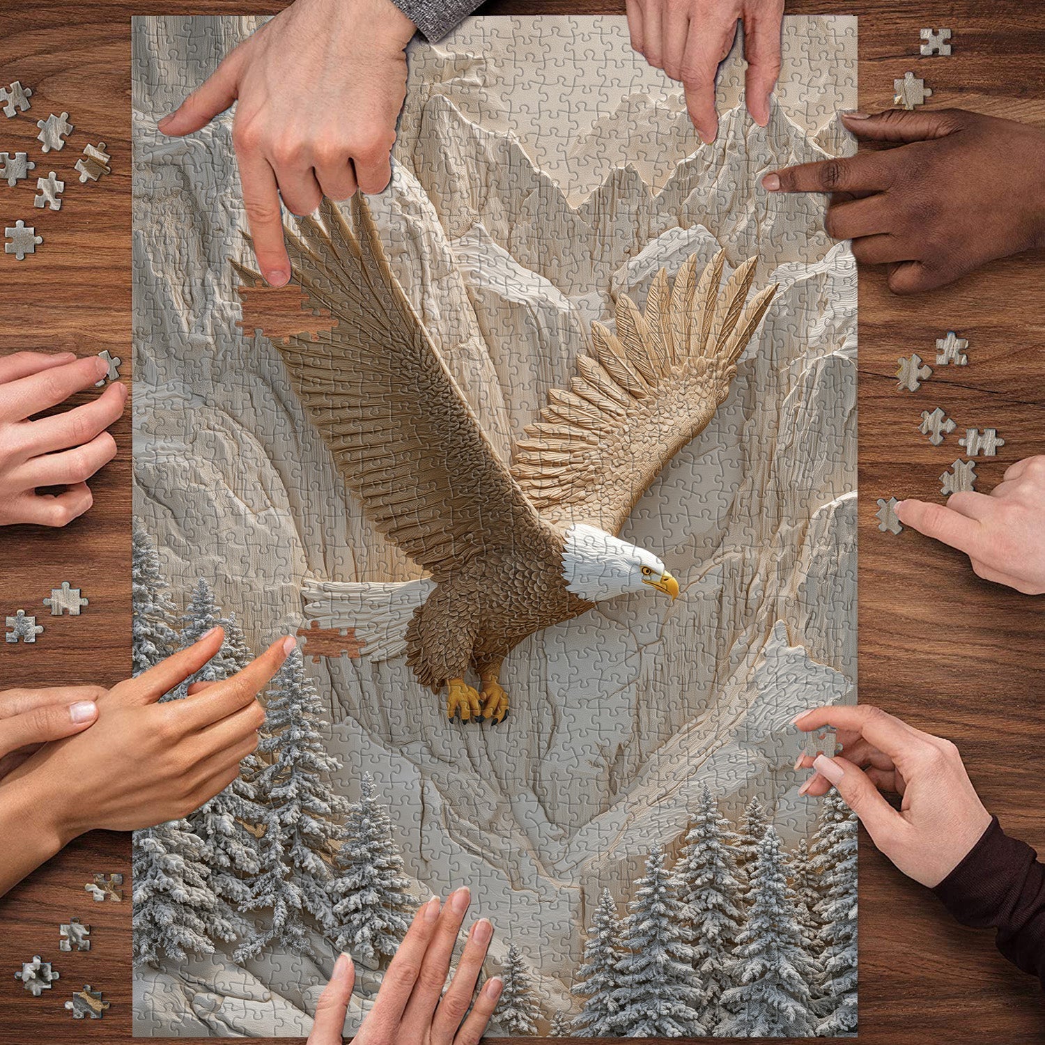 Wings Over Peaks Jigsaw Puzzle 1000 Pieces