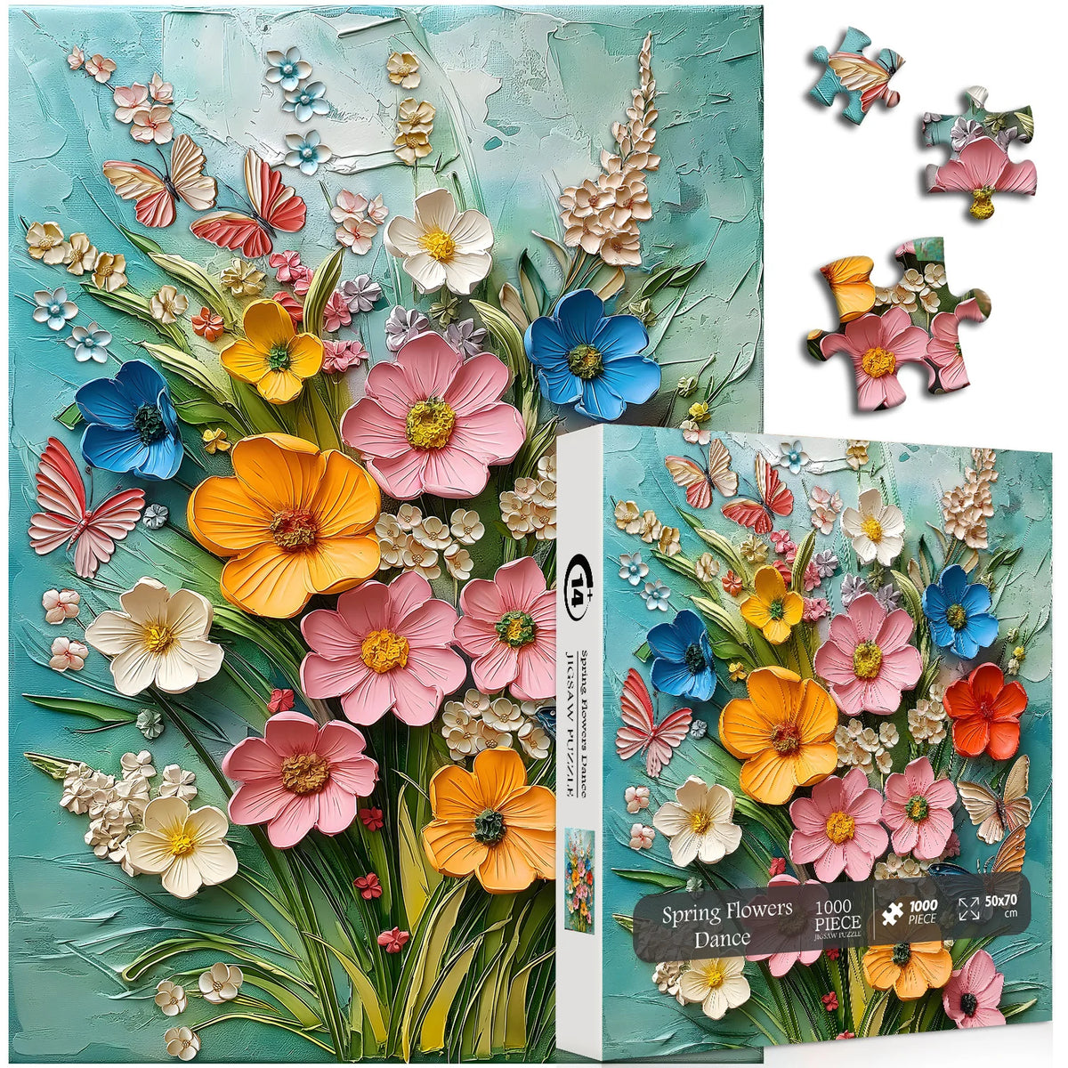 Spring Flowers Dance Jigsaw Puzzle 1000 Pieces