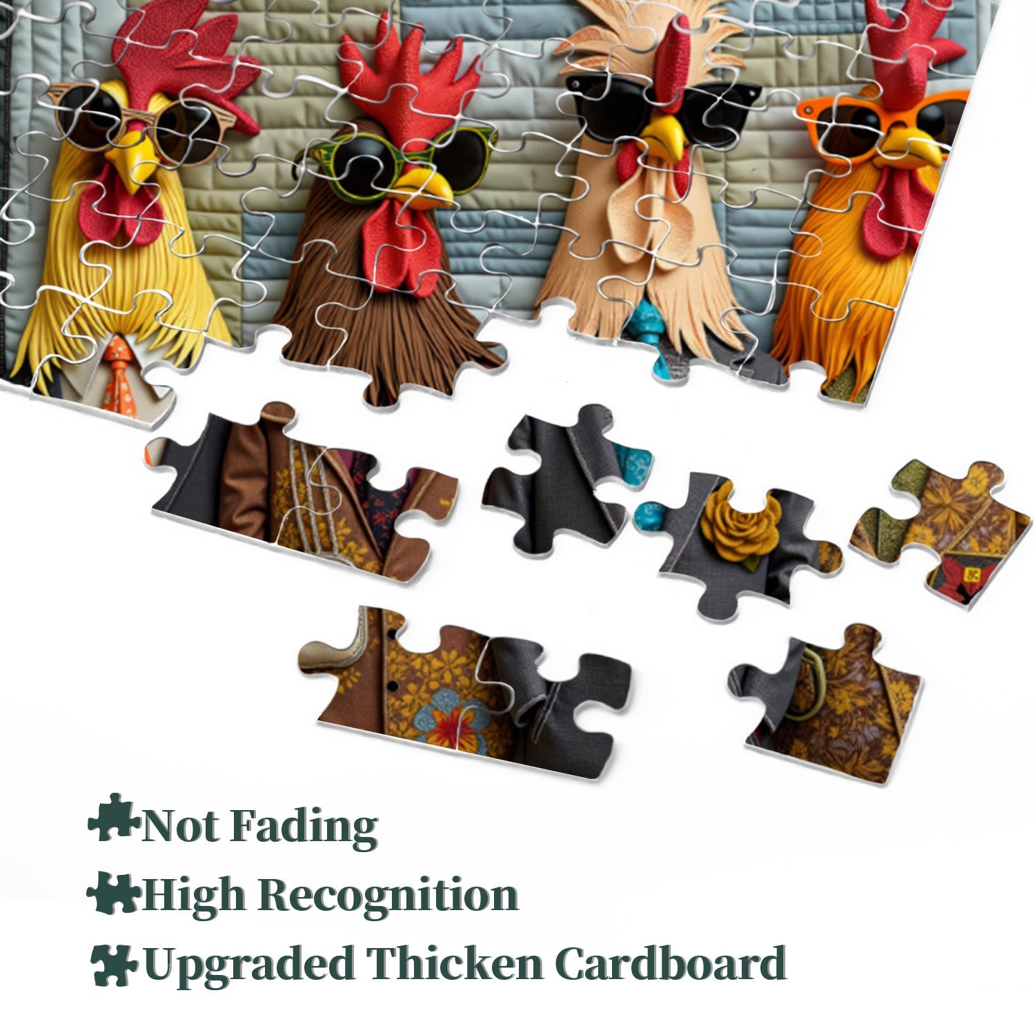 Runway Roosters Puzzle 1000 Teile