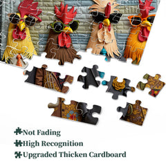 Runway Roosters Puzzle 1000 Teile