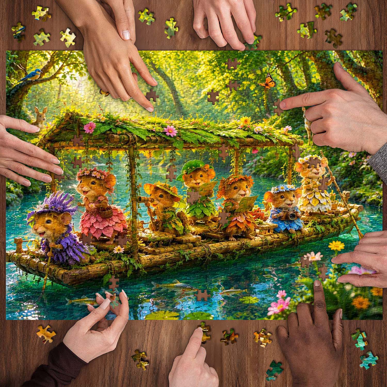 The Little Log Raft Jigsaw Puzzle 1000 Pieces