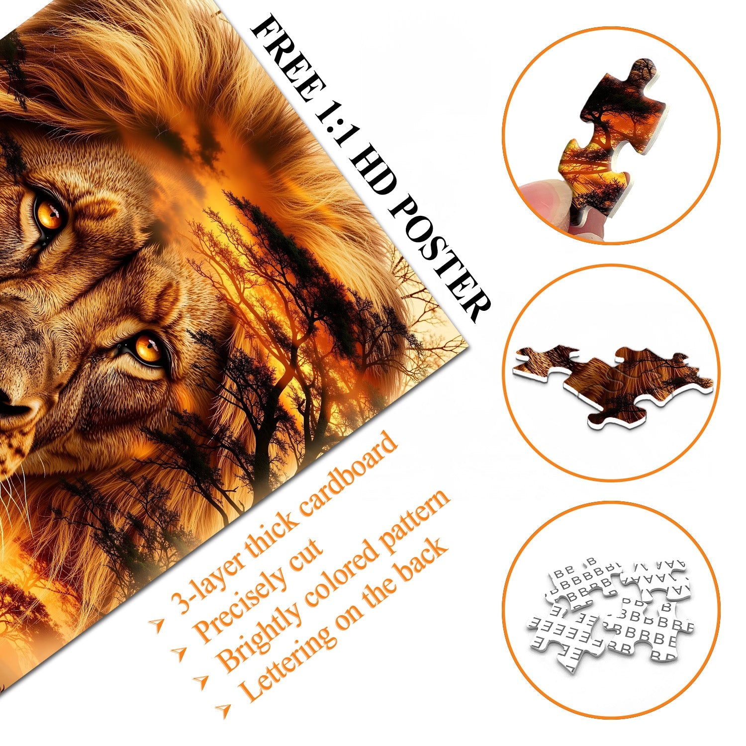 Puzzle del Re delle Praterie, 1000 pezzi
