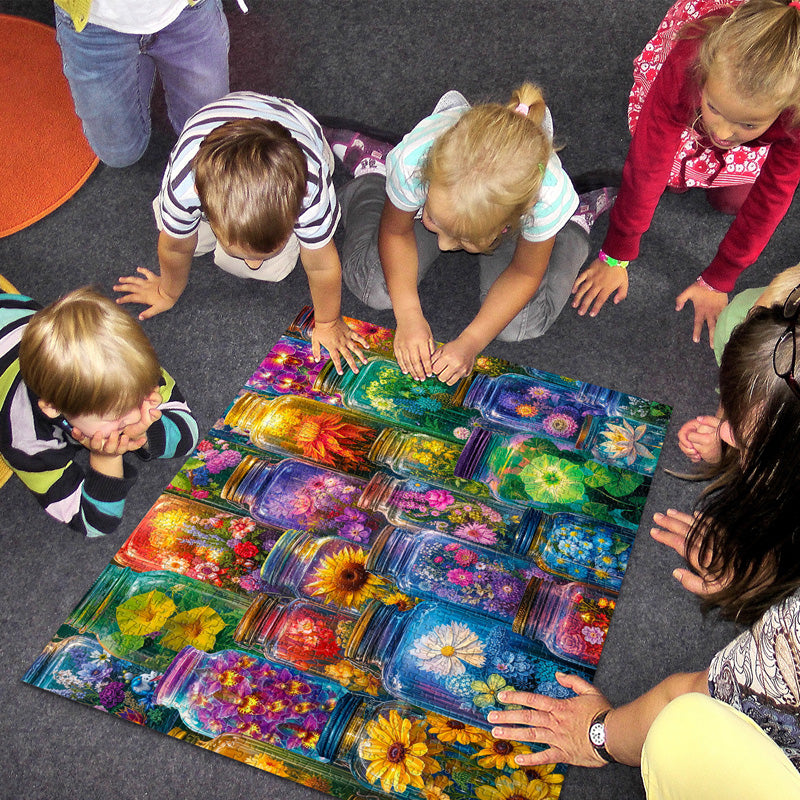 Floral Kaleidoscope Jigsaw Puzzle 1000 Pieces