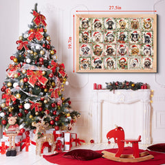 Christmas Puppy Advent Calendar Jigsaw Puzzle 1000 Pieces