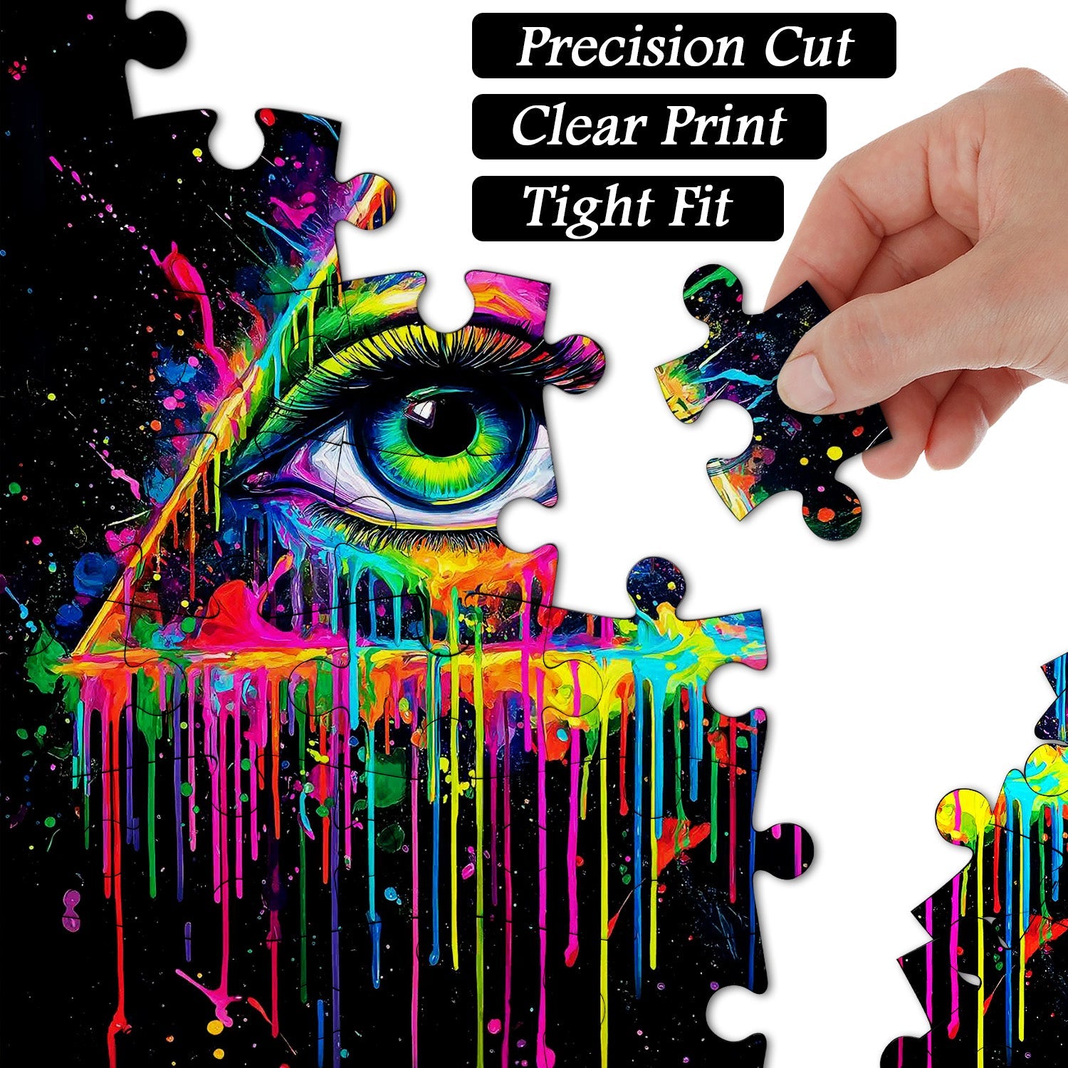 Puzzle de la puzzle des yeux et des pièces 1000 pièces