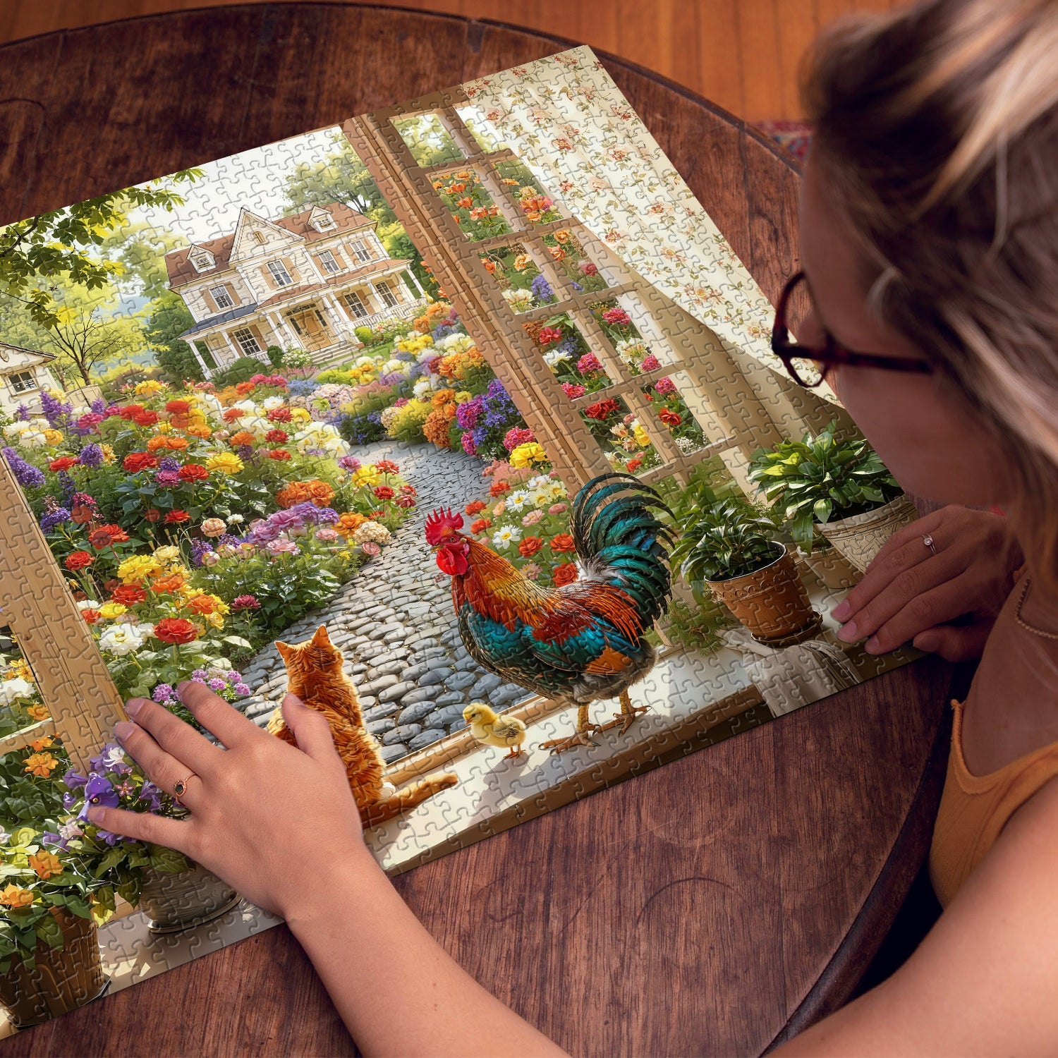 Countryside Window Scene Jigsaw Puzzle 1000 Pieces