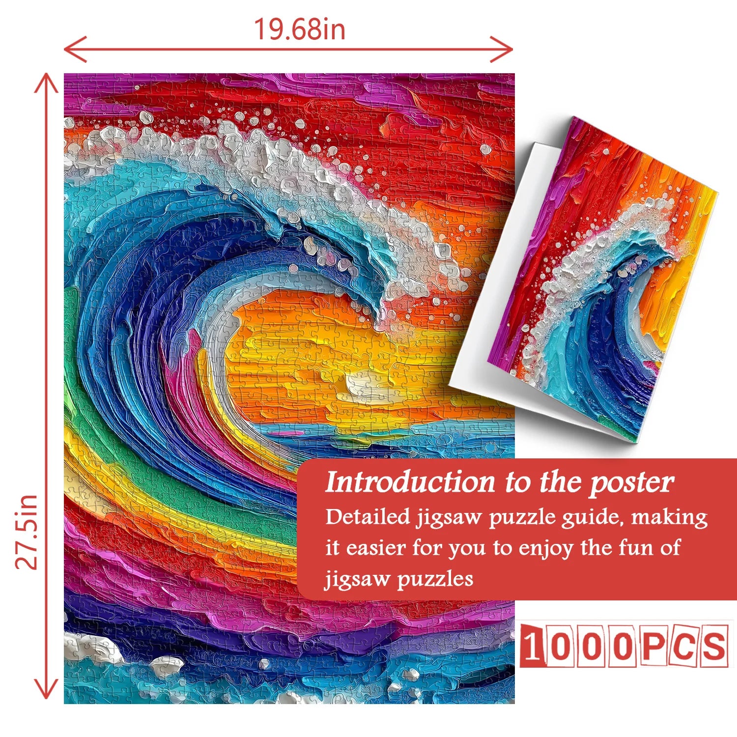 Vagues colorées puzzle de puzzle 1000 pièces
